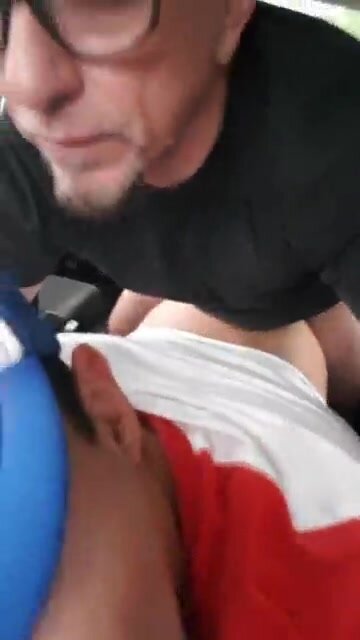 Uncle & nephew caught fucking in car