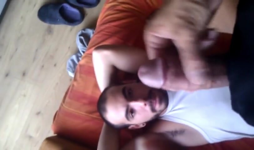 Daddy gives facial