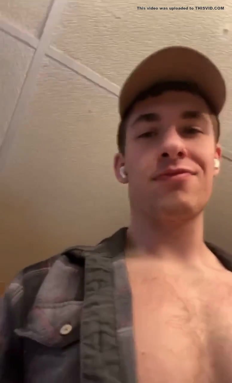 hot stud with long foreskin shows us how he pisses