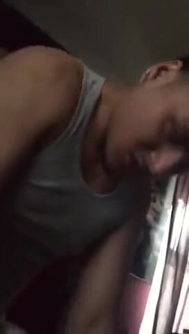 Verbal Latino cums in ass