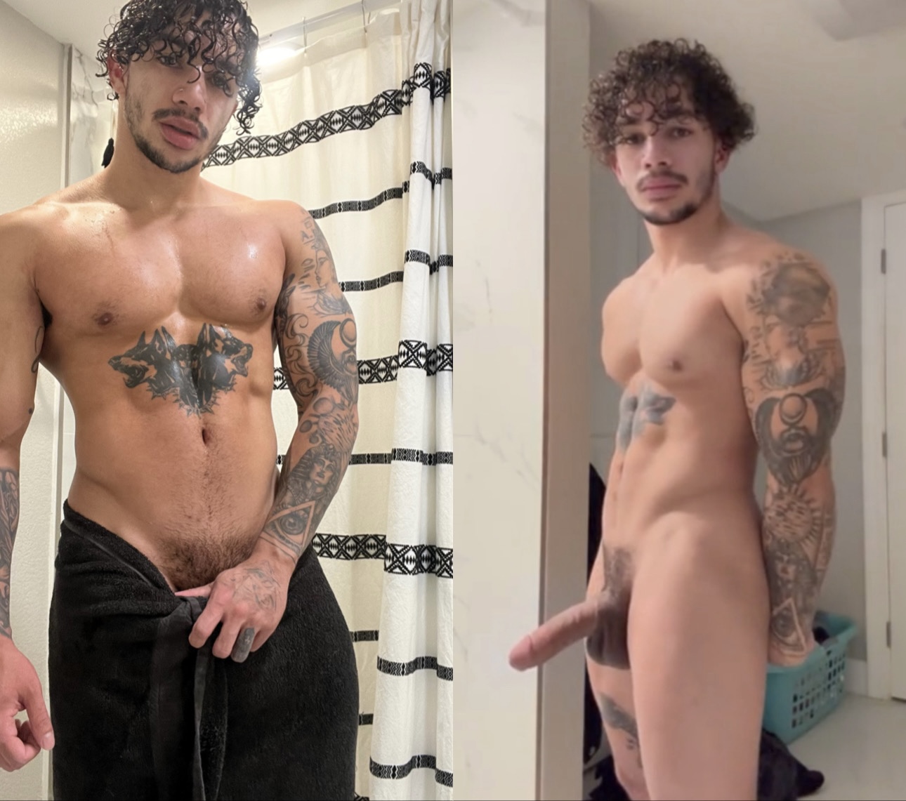 Young str8 muscle jock *FLEXES* nude