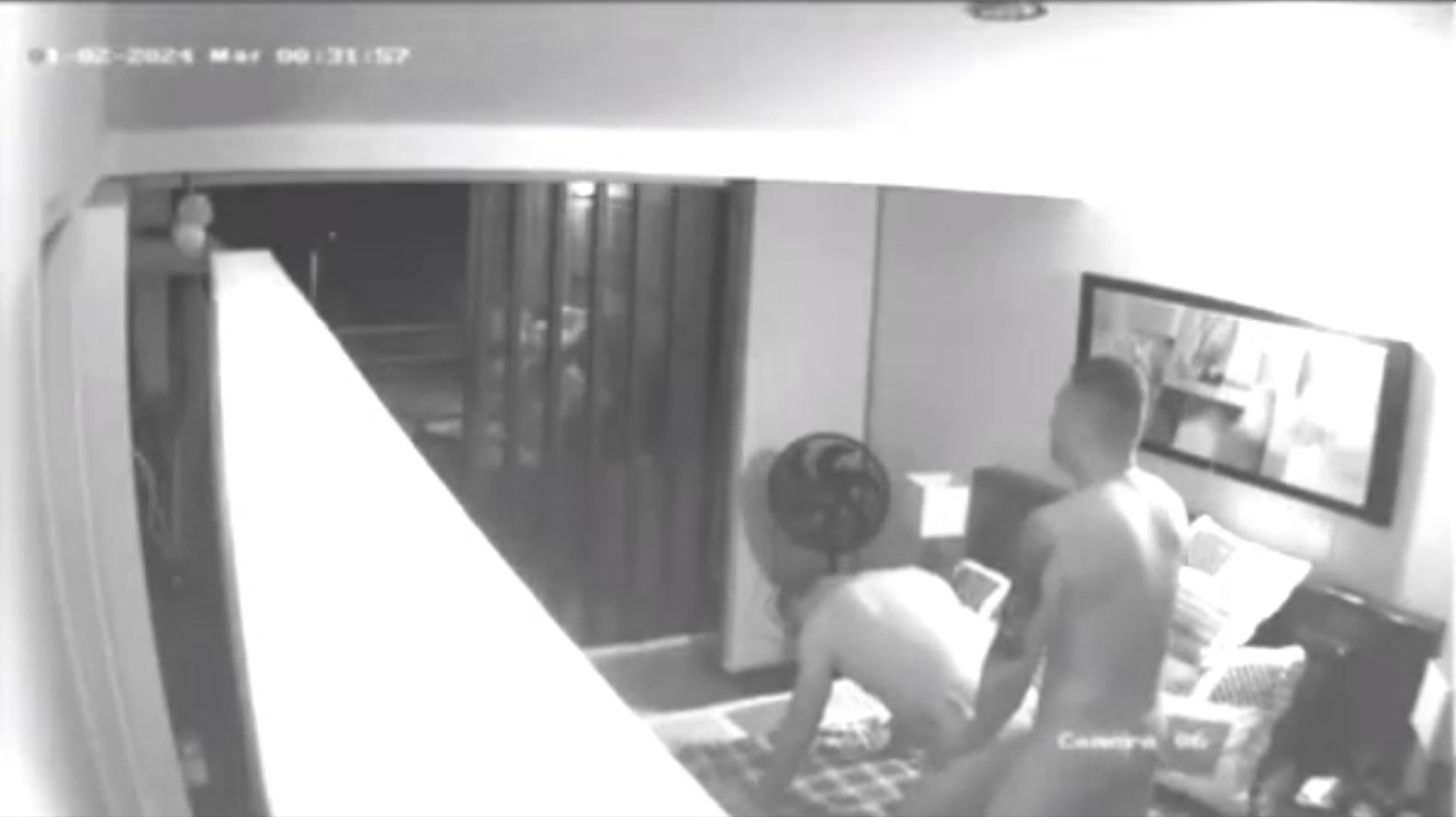 Dad and Son Fuck at Hotel - Caught on Security Cam