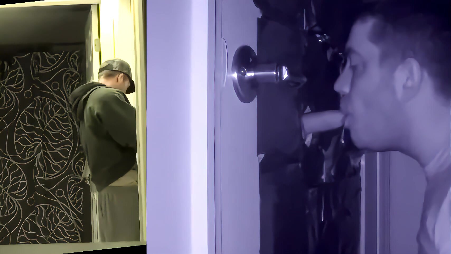 Sexy str8 white boy sucked off at gloryhole by cumslut