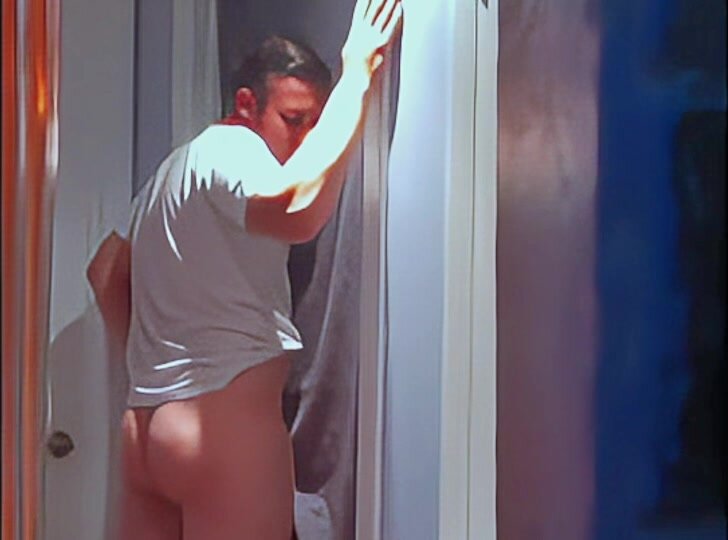 Sexy latin str8 guy sucked off at gloryhole hidden cam