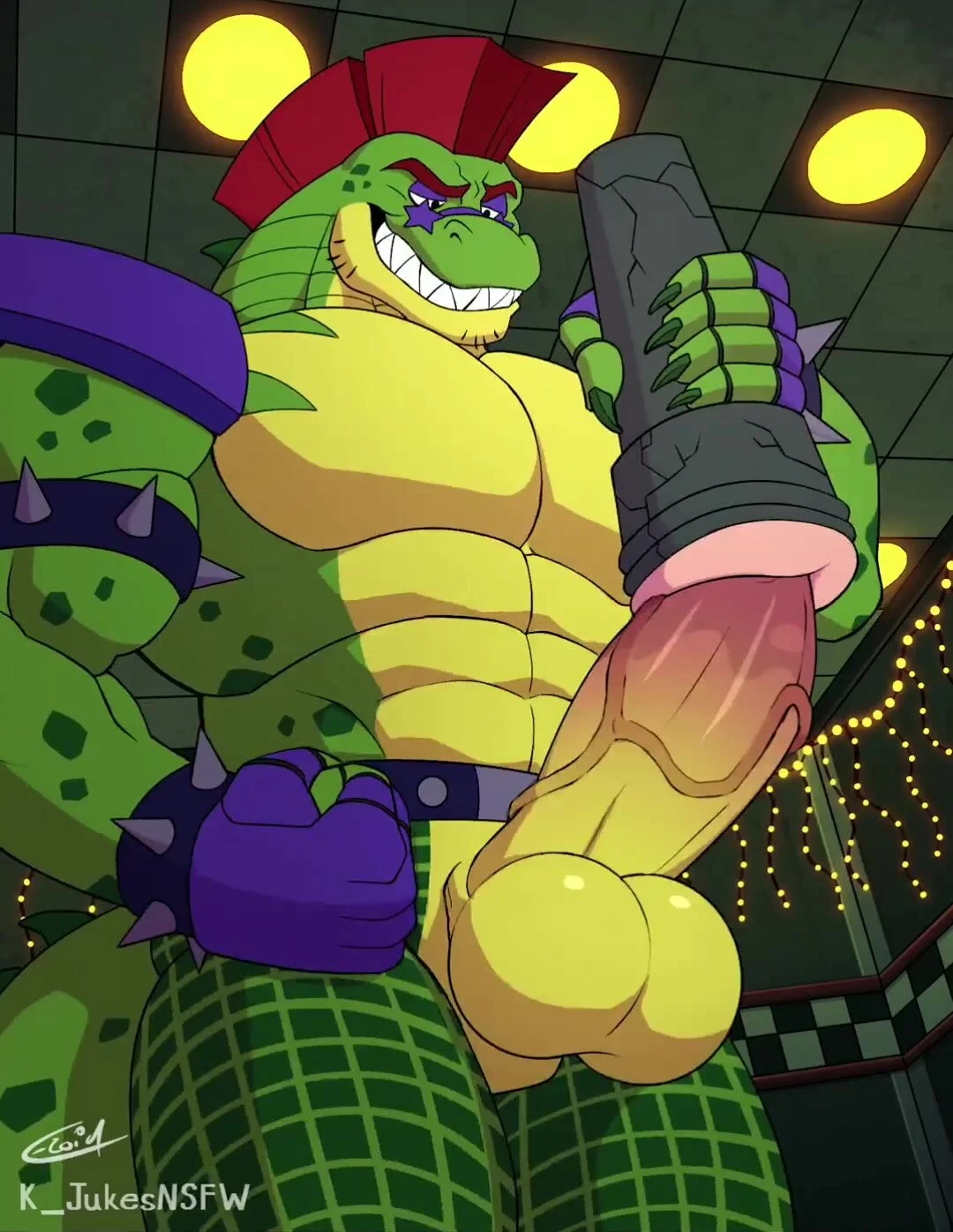 Muscle Gator Use Sex Toy for big cock - Short Video 328 - ThisVid.com