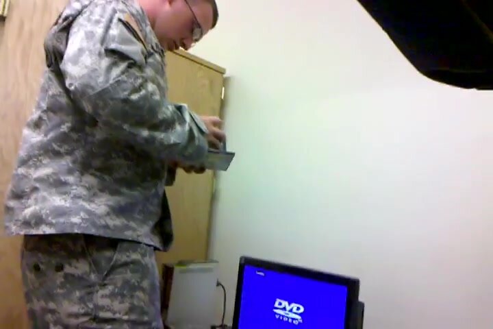 Straight Military showing off butt cheeks