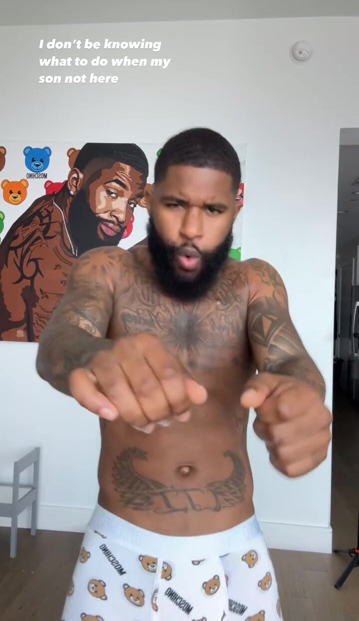 big dick playing around in the room