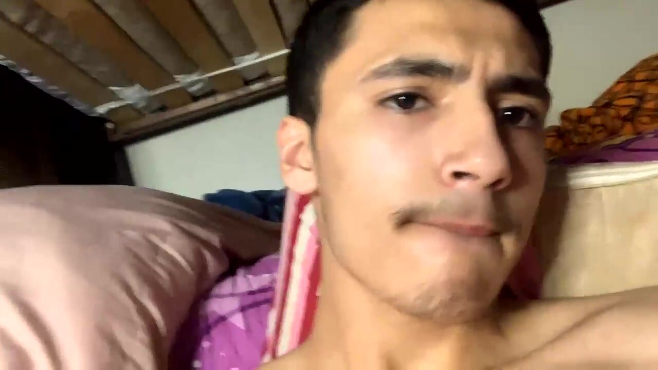 Latin Guy Jerks Out Thick Cum Loads