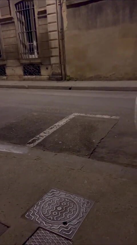 Guy caught wanking in the street by passerby