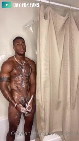 BBC cums in shower