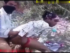 skinny indian sissy fucked up the ass in the woods