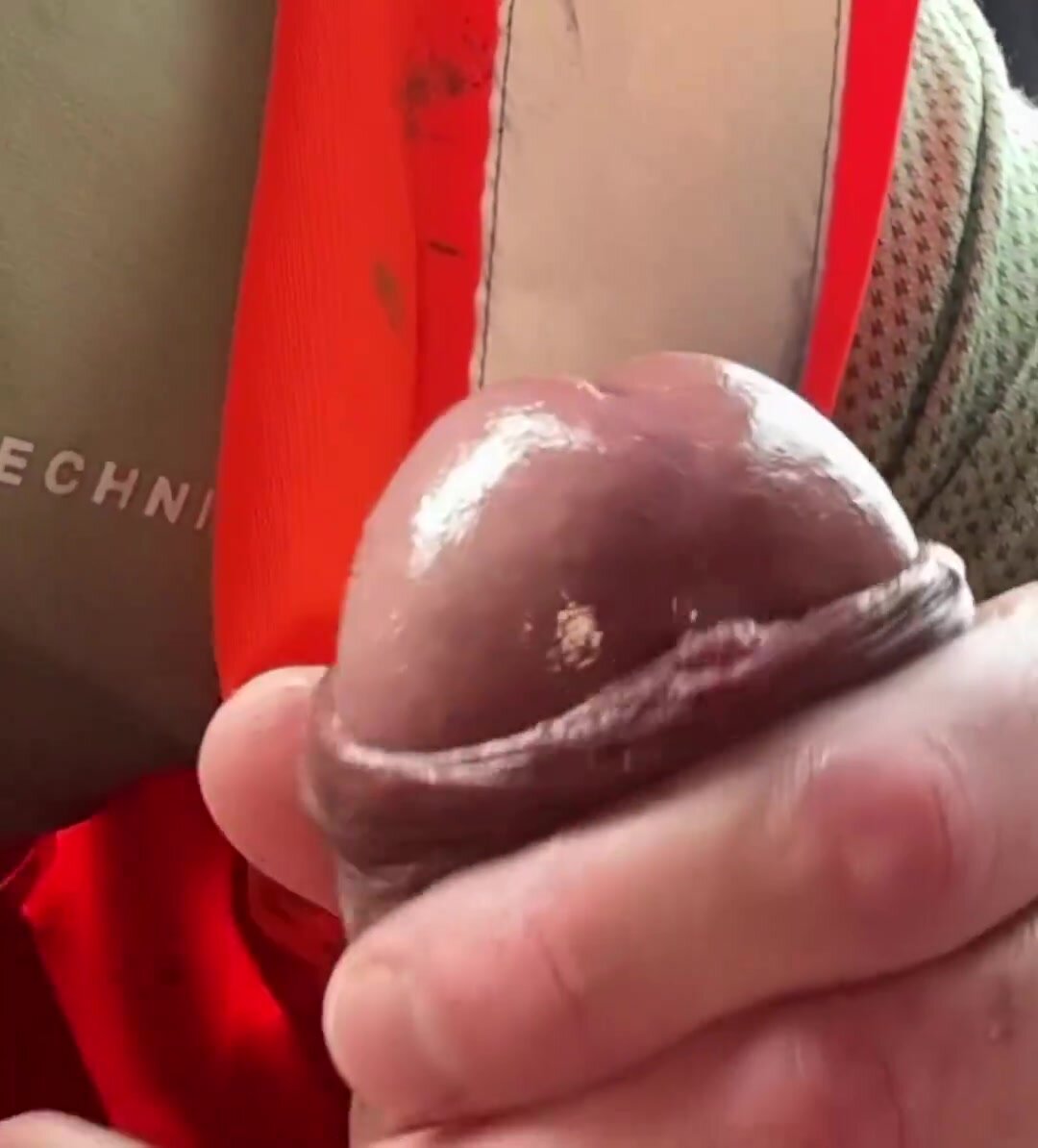 Ginger fag eats cum