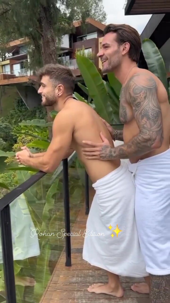 Gay hug shirtless back hot