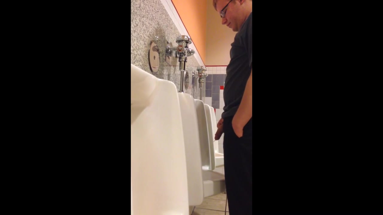 HOT MEN PISSING AT THE URINAL 4 - video 2