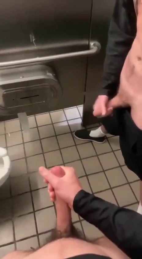 Double public bathroom cum