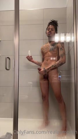 Shower stroking - video 3