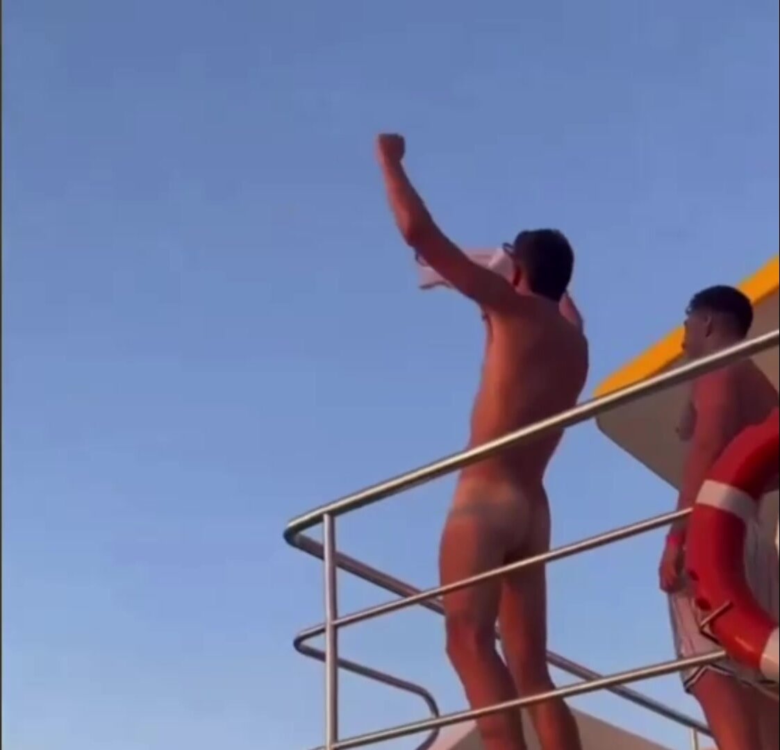 jumping from boat