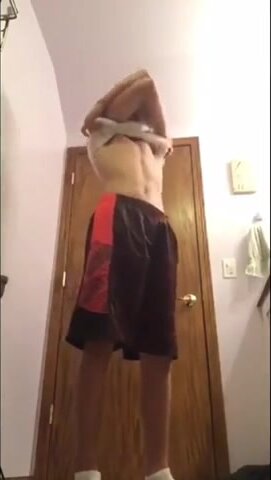 Hot Guy Shows Off In Bathroom
