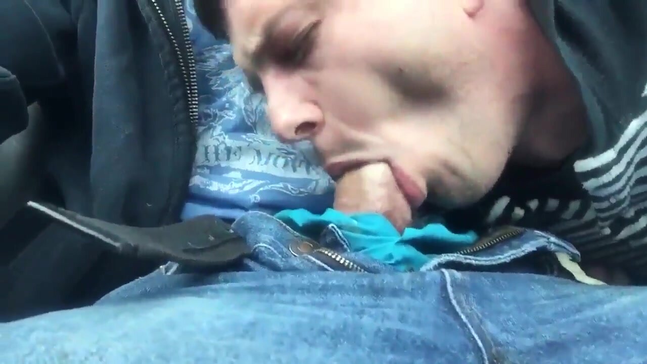 Car blowjob and swallow