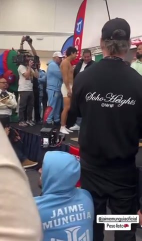 Jaime Munguía Weigh In BTS