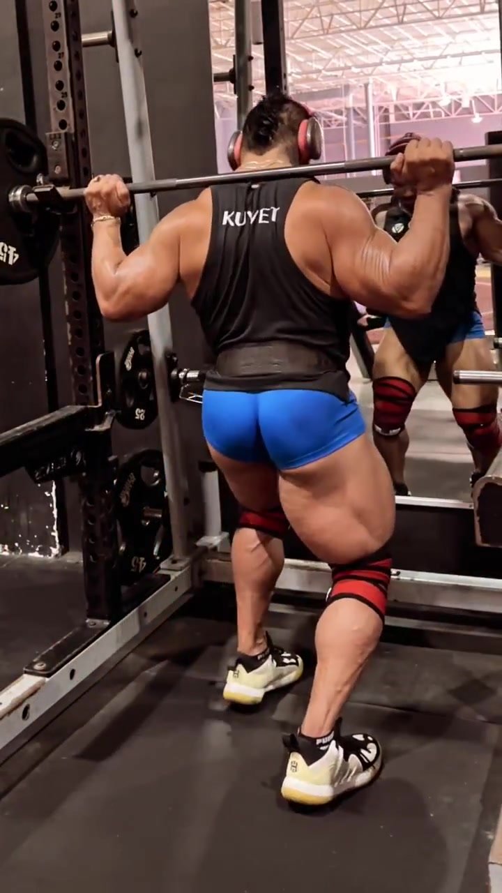 SLUTTY MEXICAN BODYBUILDER IN SKIMPY BOOTY SHORTS.