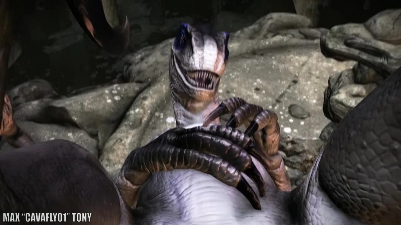 3D Raptor Dino Orgy (Weird/Funny) picture