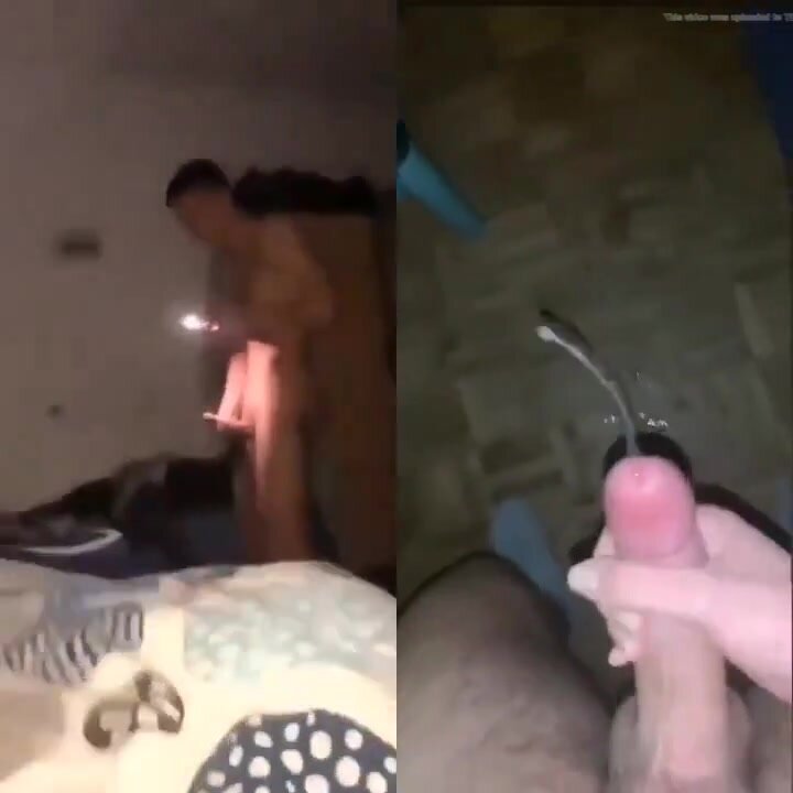 Str8 guy cums on friend
