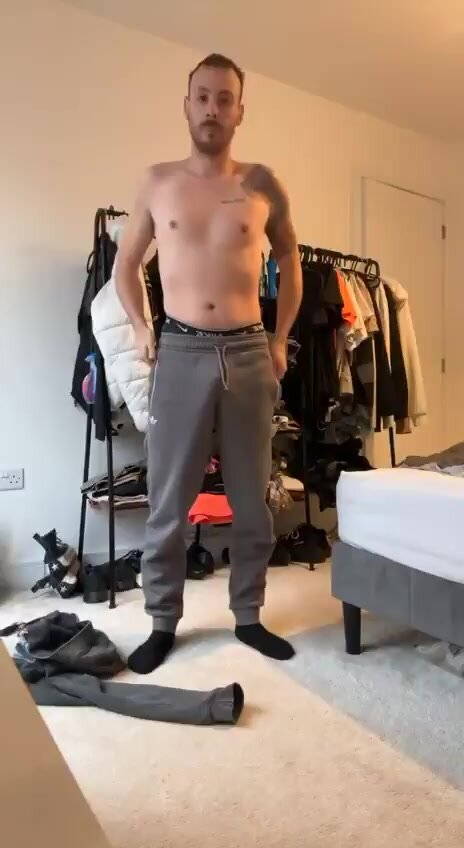 Guy Stripping Naked on Camera