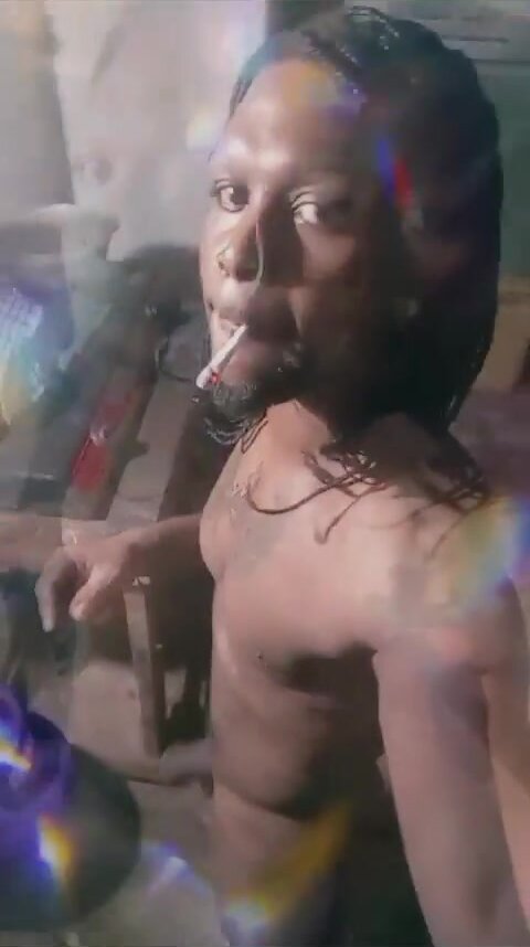 Big dick Jamaican showing off