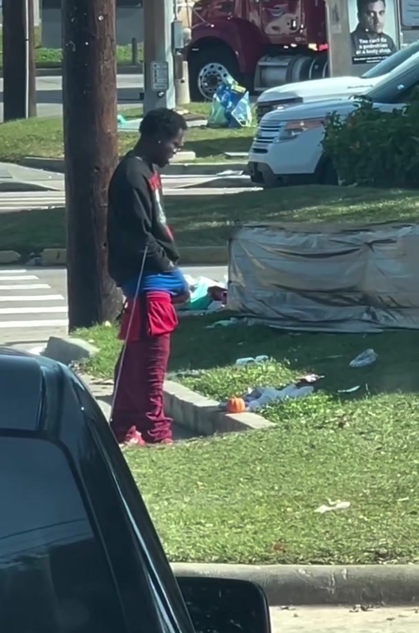 Homeless stroke - video 2