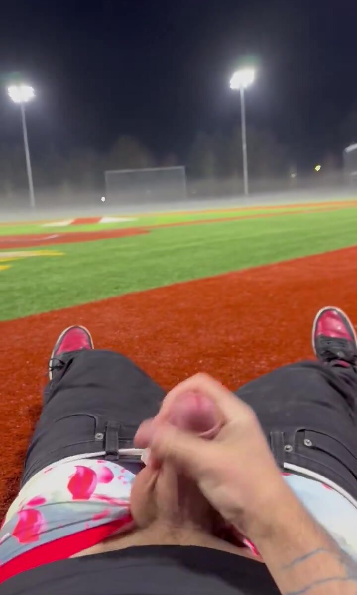 Cumming at football stadium