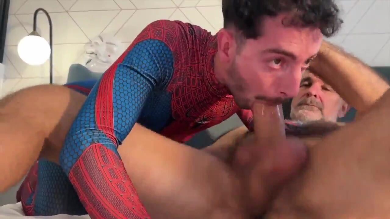 hung dads in cosplay threeway