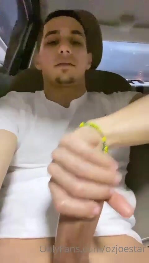 Jock cums in car - video 2