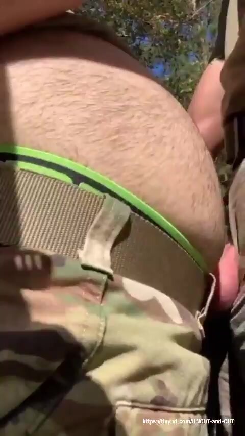 Military men fucking bareback