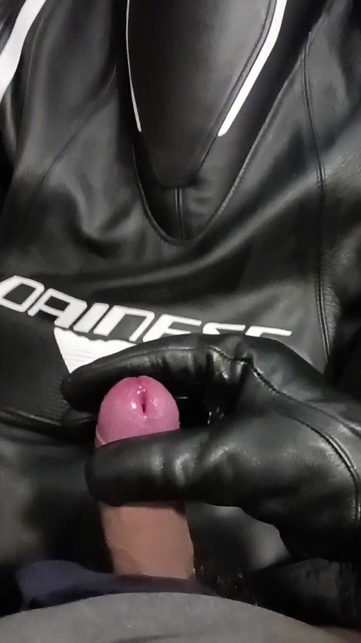Biker massage cock