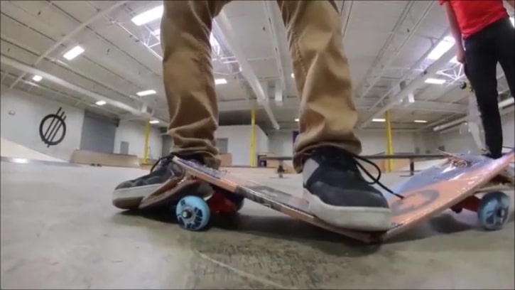 Crash that skateboard