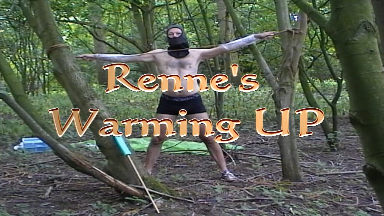 Slave Renne warmed up in the woods