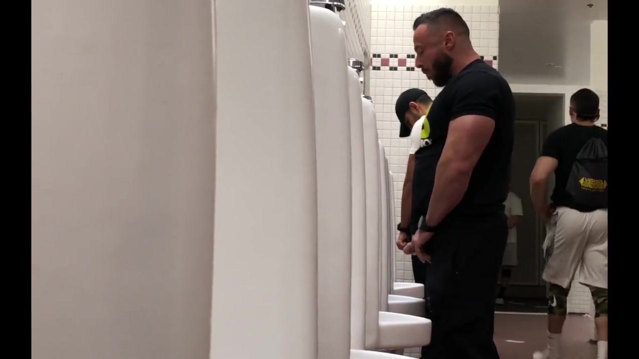 HOT GUYS PISSING AT THE URINAL 5