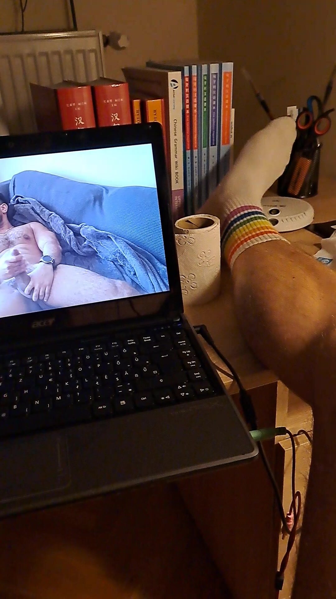 Jerking off after school