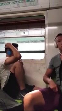 Pig manages handjob in the subway