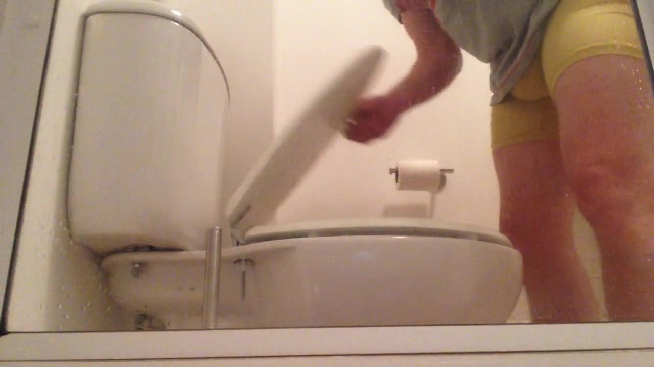 Young chub caught pissing