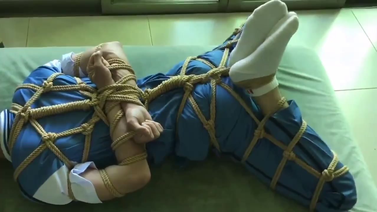 Asia boy in bondage