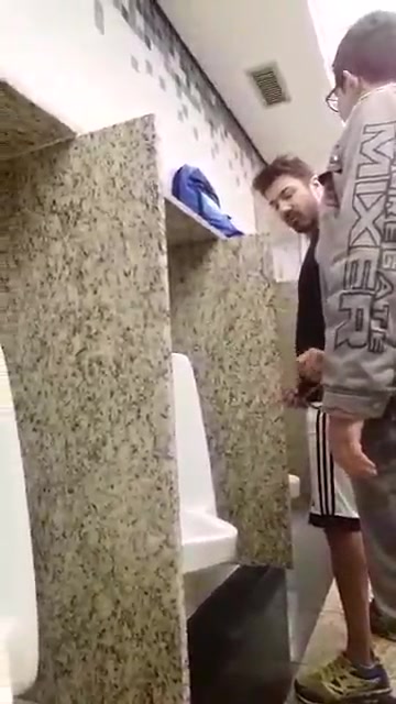 Piggy action at the urinals