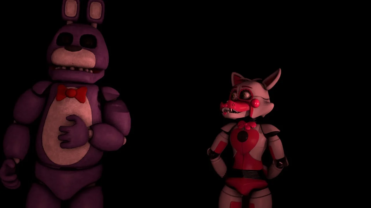 Bonnie Farts beside Funtime Foxy - ThisVid.com