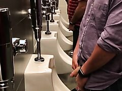 HOT GUYS WITH HUGE DICK AT URINAL