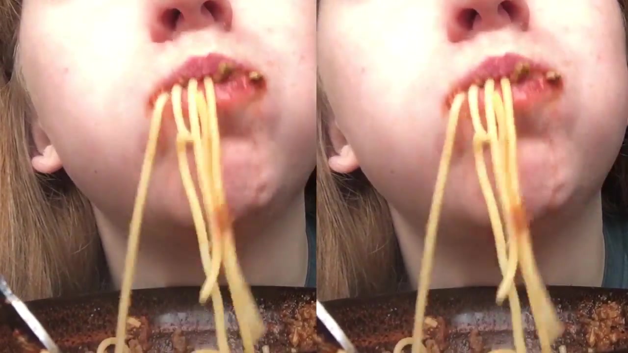 Pasta Swallowing Orgy
