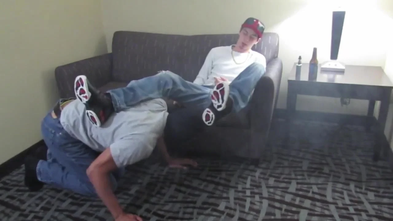 Feet worship: Handsome Master Racially Abuses,… ThisVid.com