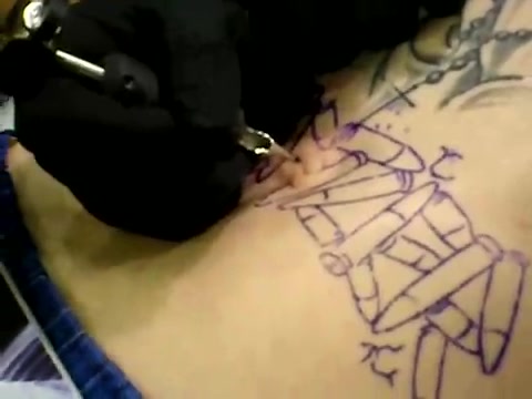Tattoo inside bellybutton - video 4