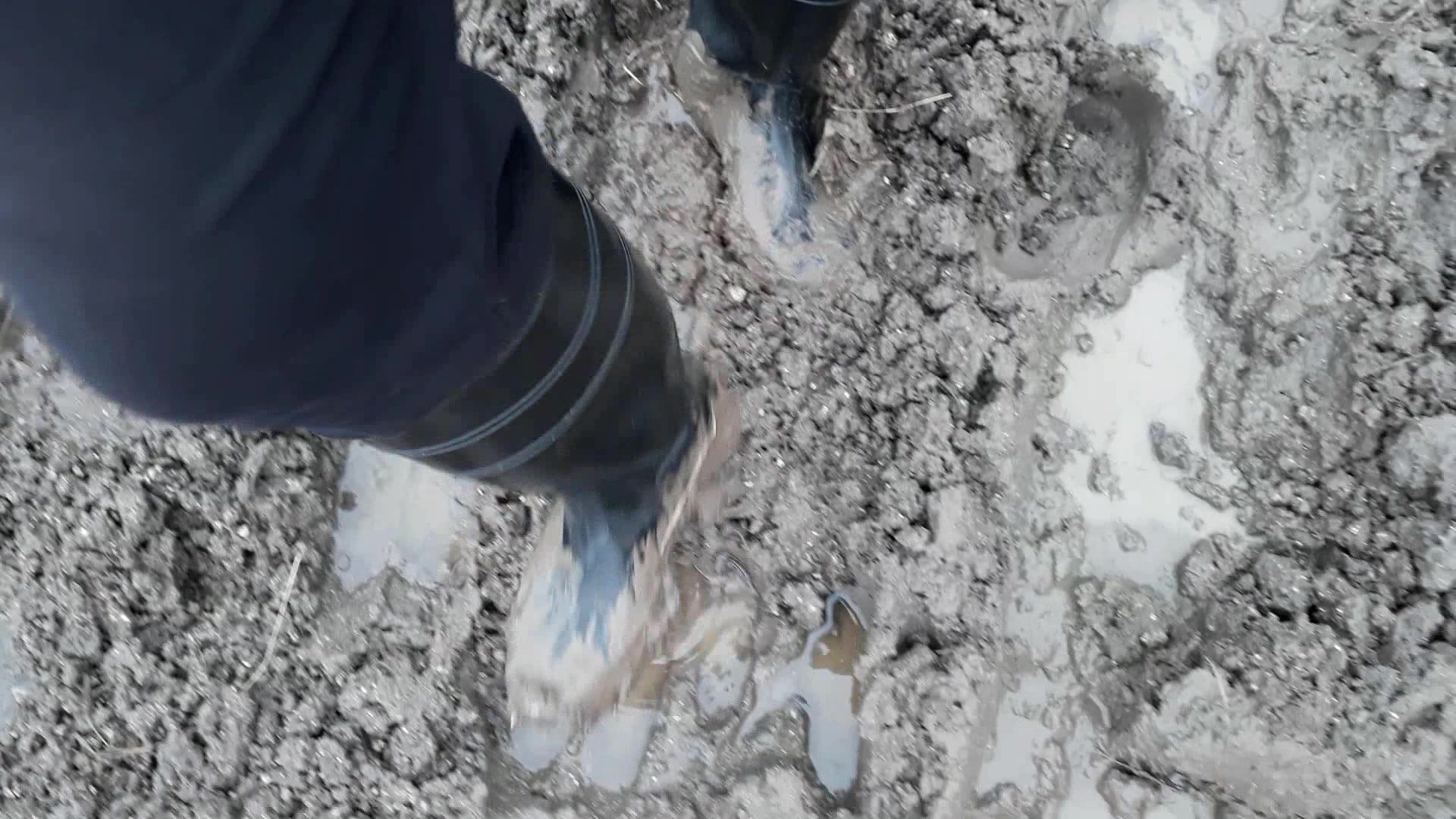Rubber boots in mud - video 3