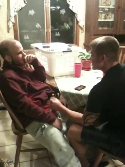 Straight friends gets bj from anther straight sucking for the first time